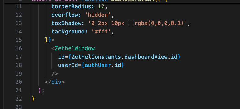 Code integration example 2