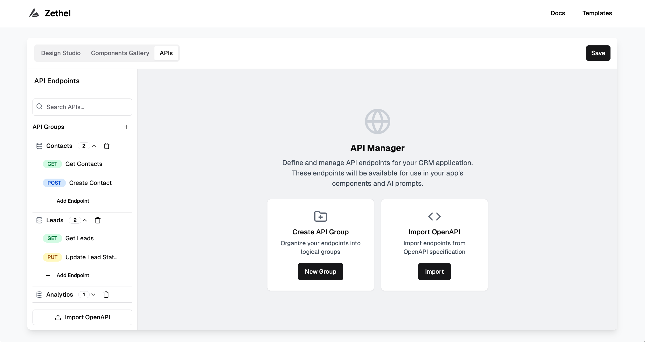 API endpoint example 1