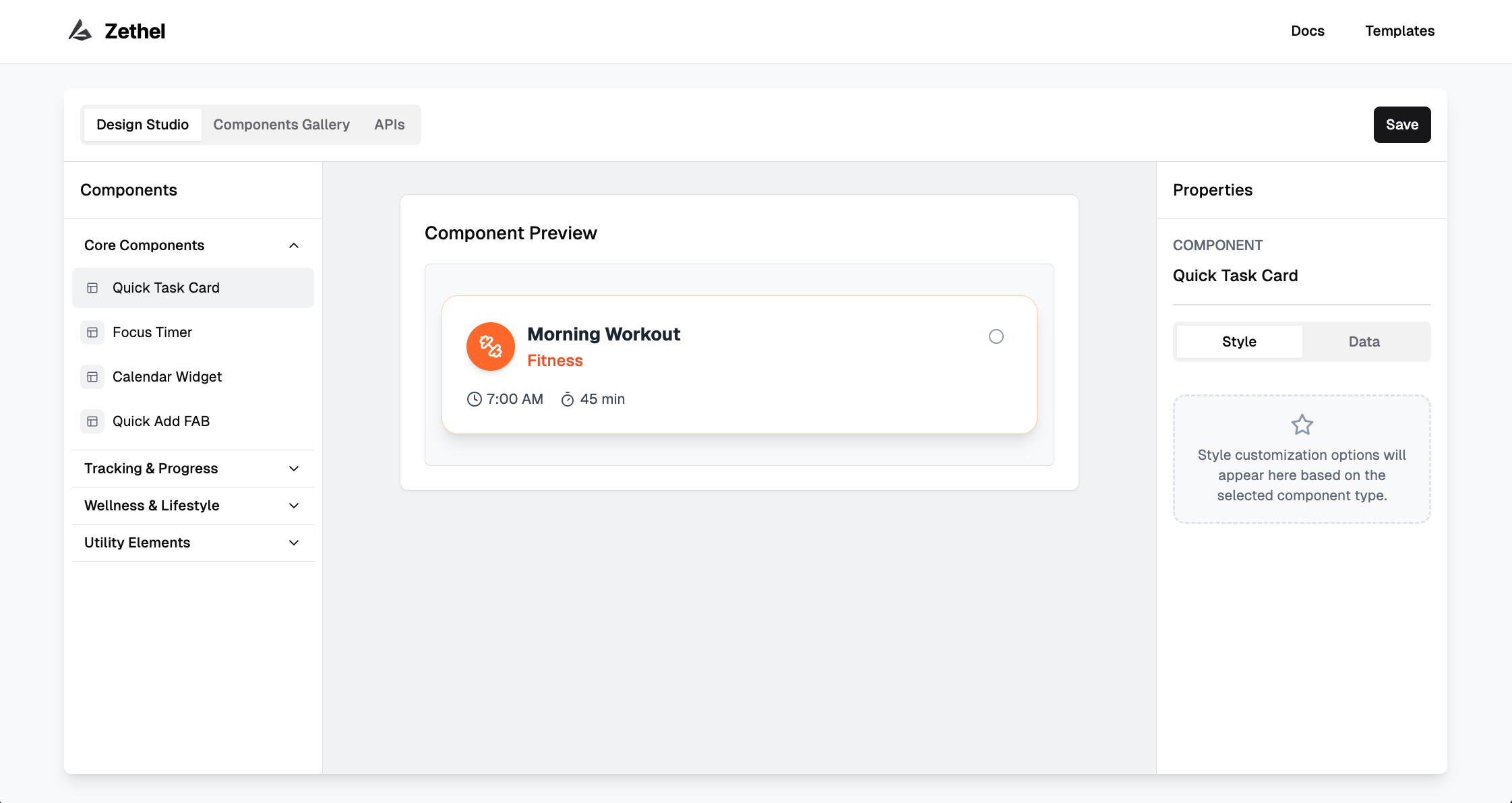 Component design example 1